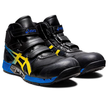 ウィンジョブ® CP308 AC 3E相当 安全靴 メンズ ブラック×ヴァイブラントイエロー 24.0㎝