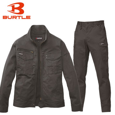 バートル 伸長率40% ストレッチツイル コットン 作業服 841シリーズ セットアップ 上下セット ストームグリーン