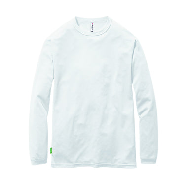 再生紙を用いたエコロジカルなチームTシャツ ドライメッシュシリーズ 155ロングTシャツ ユニセックス 29ホワイト / S