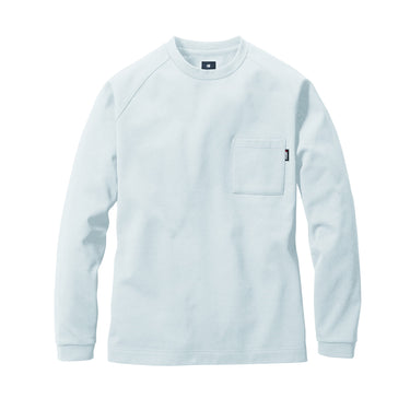 【BURTLE数量限定生産品】あったかさと動きやすさのハイブリッド 4078ホットロングTシャツ ユニセックス 29ホワイト / S