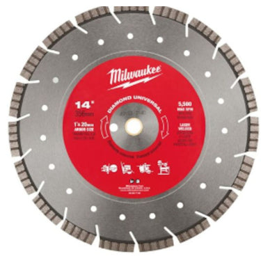 milwaukee 49-93-7140 14インチ(356mm)ダイヤモンドブレード(セグメントウェーブ型)