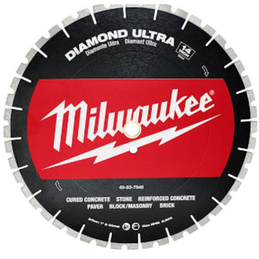 milwaukee 49-93-7540 14インチ(356mm)ダイヤモンドブレード(ターボセグメント型)
