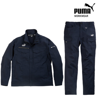PUMA PW-4021シリーズ 静電気帯電防止 ワークウェア セットアップ 上下セット ダークネイビー