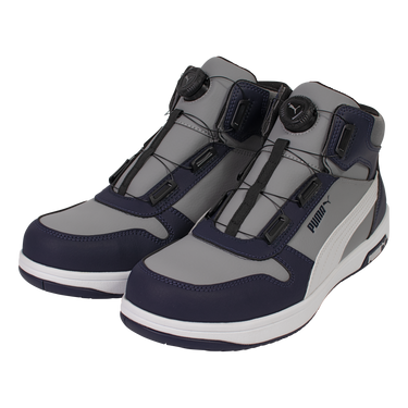 PUMA 安全靴 63.221.0 フロントコート グレー DISC MID グレー
