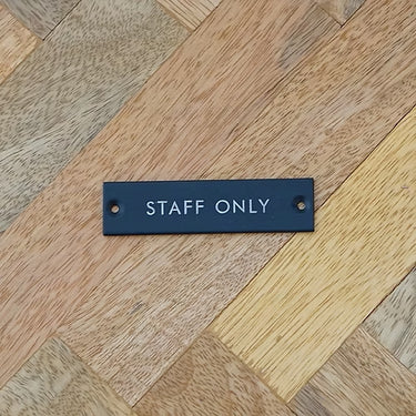 ポッシュリビング 63957 サインプレート STAFF ONLY ブラック