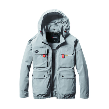バートル 空調服 ハイバックファン AIR CRAFT AC2031 ACブルゾン 2025SSリニューアル アッシュグレー