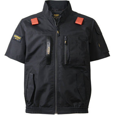 AVIREX AV413 ミリタリー サイドファン空調服 ワーク半袖ブルゾン 熱中症対策 2026SS