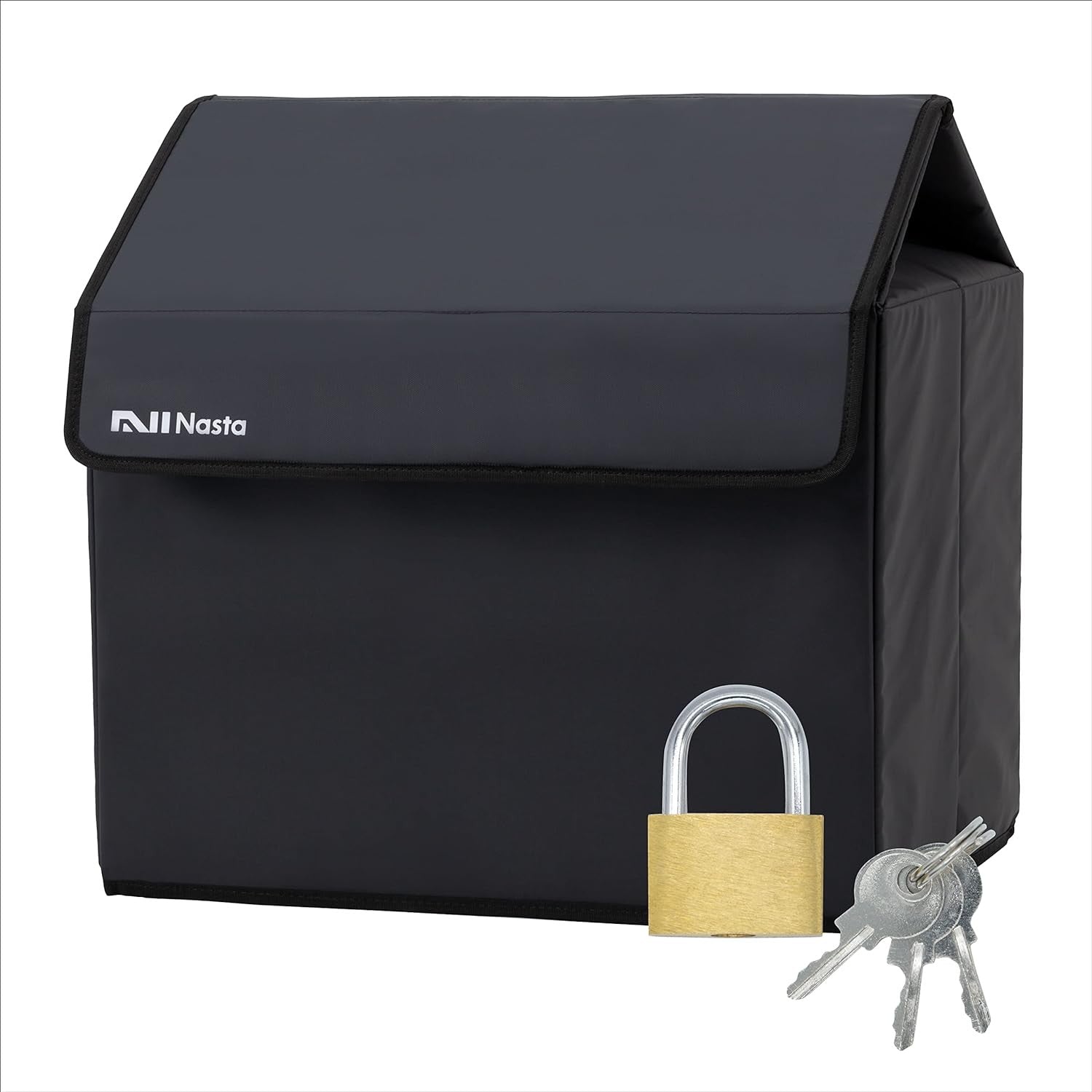 置き配を宅配ボックスで解決! Nasta Box SOFT ナスタボックスソフト 簡易宅配ボックス ダークグレー Lサイズ ダークグレー