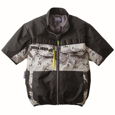 寅壱 1082-116 空調服®半袖ジャケット クロ 正面