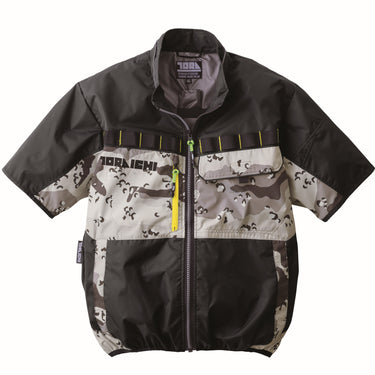 寅壱 1082-116 空調服®半袖ジャケット クロ 正面