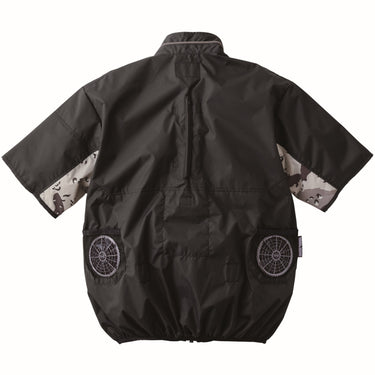寅壱 1082-116 空調服®半袖ジャケット クロ 背面