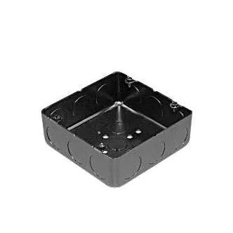 ブラック 大四角アウトレットBOX浅形 側面ノック