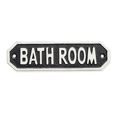 63586 サインプレート BATH ROOM ブラック