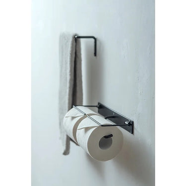 63948 トイレットペーパーホルダー ダブル ブラック