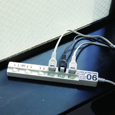 BRID ケーブルプラグ 6個口 ホワイト