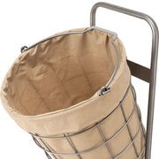 BRID ランドリーラウンドバスケット ダブル (2段) 25L×2 キャスター付