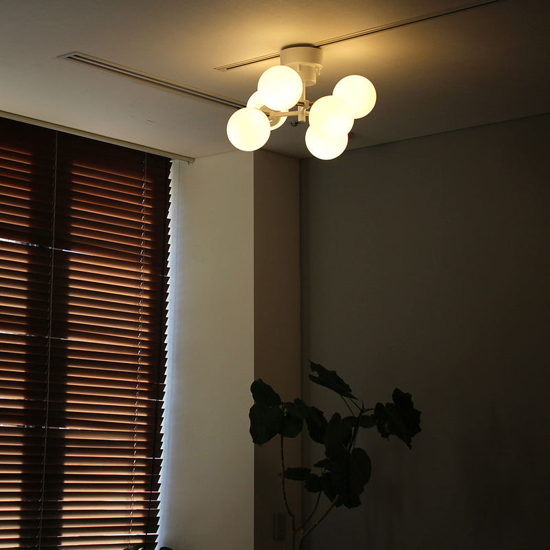 BRID タイニー ガラス シーリングライト ６灯