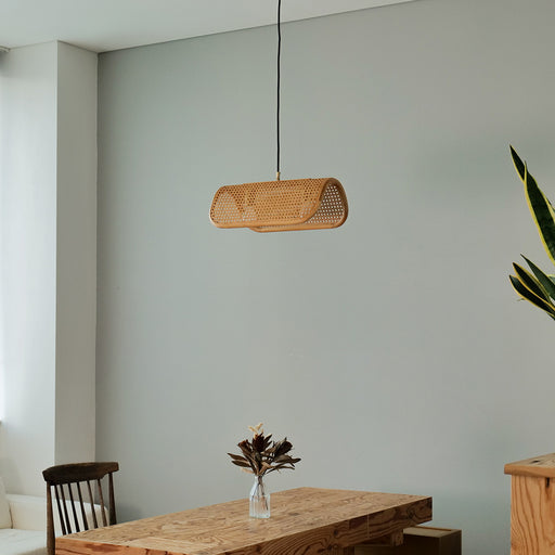 BRID ラタン ペンダントランプ ２灯