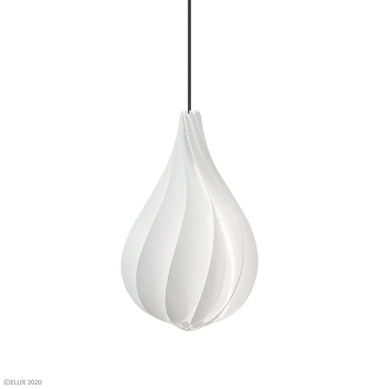 ELUX 照明 02103-BKUMAGE　Alva　mini　1灯ペンダント　ホワイト×ブラック