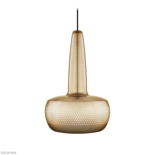 ELUX 照明 02112-UMAGE　Clava　1灯ペンダント　ブラック×ブラス