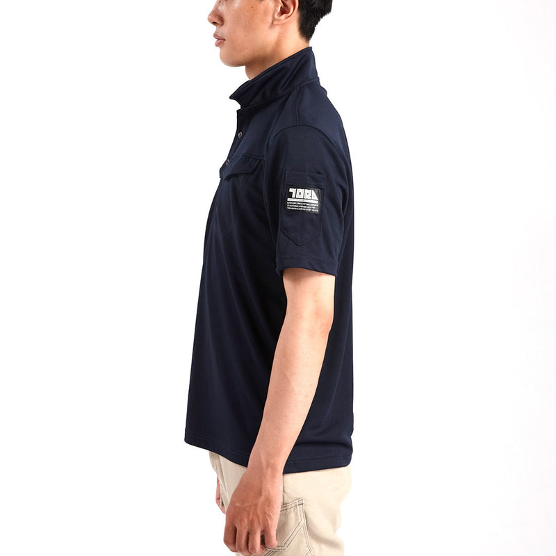 寅壱 1015-621 ミニ襟半袖ポロシャツ