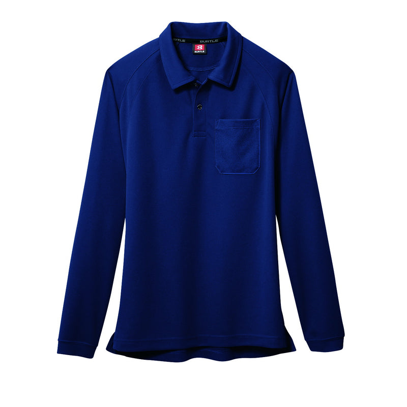 マイクロハニカムメッシュ素材　長袖ポロシャツ　103シリーズ　ユニセックス 3ネイビー / S