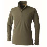 寅壱 5880-614 長袖ポロシャツ カーキ