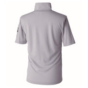 寅壱 1015-621 ミニ襟半袖ポロシャツ シルバー