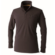 寅壱 5880-614 長袖ポロシャツ スミグレー