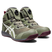 ウィンジョブ® CP214 TS BOA　2E相当　安全靴　メンズ　 ライケングリーン×ホワイト 24.5㎝