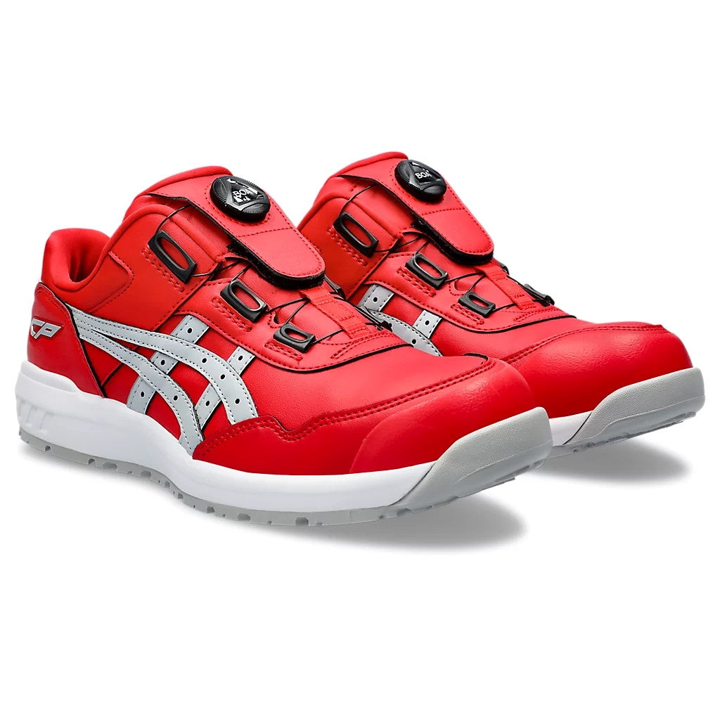 ウィンジョブ® CP306 BOA® クラシックレッド×ピエモントグレー  3E相当 ユニセックス 安全靴【新色】