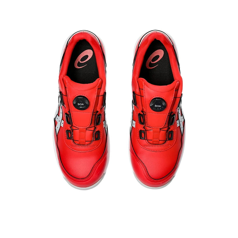 ウィンジョブ® CP306 BOA® クラシックレッド×ピエモントグレー  3E相当 ユニセックス 安全靴【新色】
