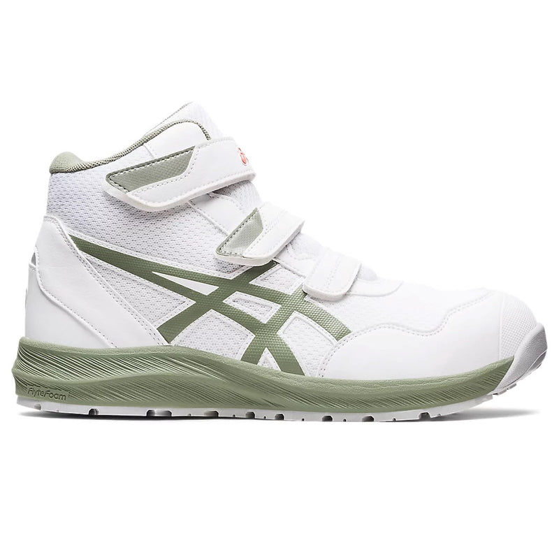 ウィンジョブ® CP216　3E相当　安全靴　ユニセックス　ホワイト×ライケングリーン 22.5㎝