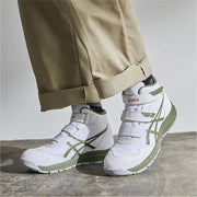 ウィンジョブ® CP216　3E相当　安全靴　ユニセックス　ホワイト×ライケングリーン 22.5㎝