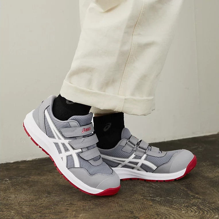ASICS CP215 ウィンジョブセーフティシューズ シートロック×ホワイト ウィンジョブ® CP215 シートロック×ホワイト 3E相当 安全靴 ユニ