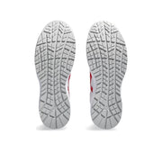 【2024年2月新発売】シンプルで飽きのこないデザイン。昨今のワーカースタイルにマッチする一足　ウィンジョブ® CP218　3E相当　安全靴　ユニセックス　ホワイト×クラシックレッド 22.5