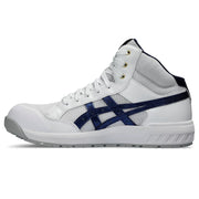 【2024年2月新発売】シンプルで飽きのこないデザイン。昨今のワーカースタイルにマッチする一足　ウィンジョブ® CP218　3E相当　安全靴　ユニセックス　ホワイト×ピーコート 22.5