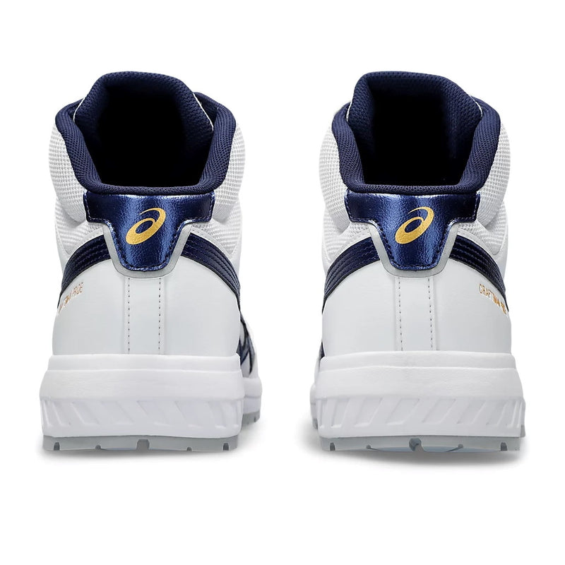 【2024年2月新発売】シンプルで飽きのこないデザイン。昨今のワーカースタイルにマッチする一足　ウィンジョブ® CP218　3E相当　安全靴　ユニセックス　ホワイト×ピーコート 22.5