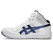 【2024年2月新発売】シンプルで飽きのこないデザイン。昨今のワーカースタイルにマッチする一足　ウィンジョブ® CP218　3E相当　安全靴　ユニセックス　ホワイト×ピーコート 22.5