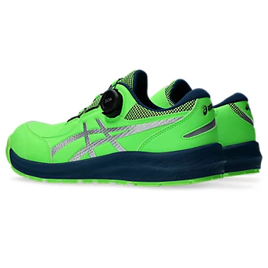 アシックス 安全靴 ウィンジョブ® CP309 BOA グリーンゲッコウ×ピュアシルバー 3E