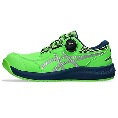 アシックス 安全靴 ウィンジョブ® CP309 BOA グリーンゲッコウ×ピュアシルバー 3E