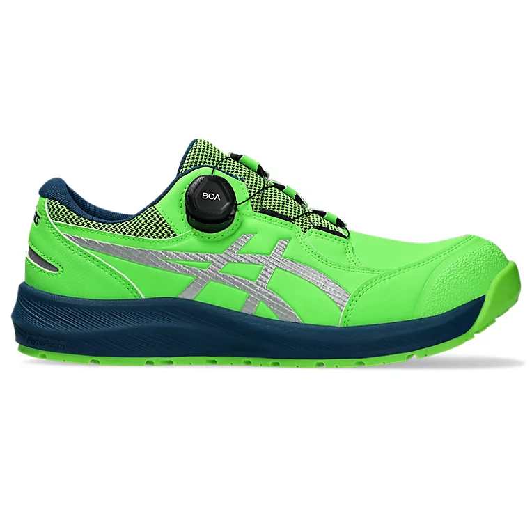 アシックス 安全靴 ウィンジョブ® CP309 BOA グリーンゲッコウ×ピュアシルバー 3E