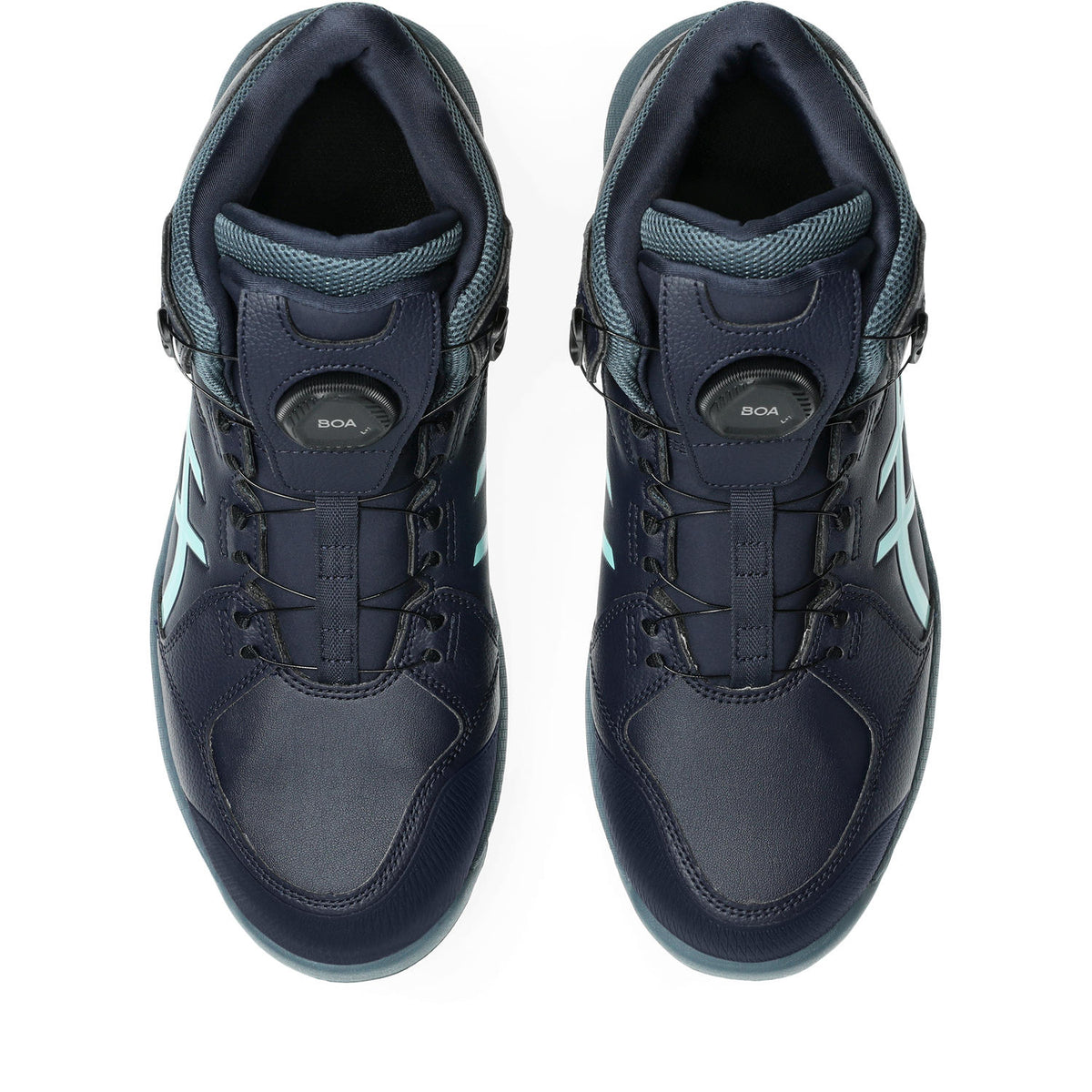 アシックス 安全靴 ウィンジョブ® CP314 BOA LC ミッドナイト×イルミネイトミント 3E