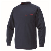 寅壱 5959-617 赤耳長袖クルーネックＴシャツ 濃コン