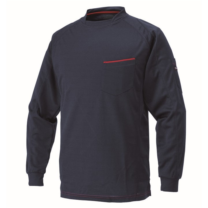 寅壱 5959-617 赤耳長袖クルーネックＴシャツ 濃コン