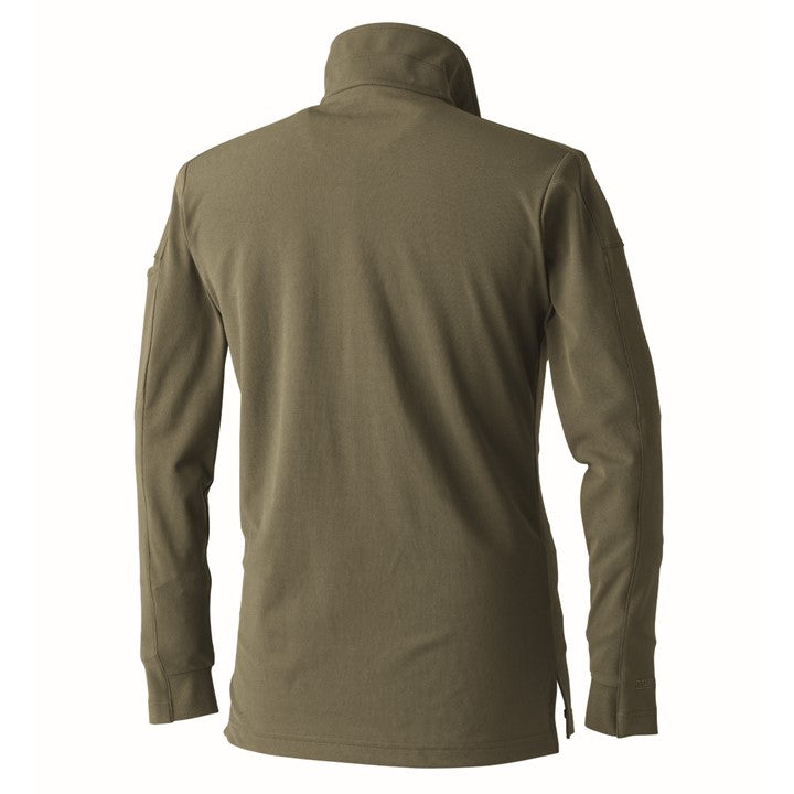 寅壱 5880-614 長袖ポロシャツ カーキ