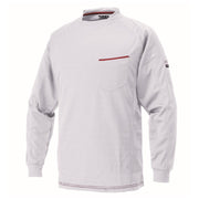 寅壱 5959-617 赤耳長袖クルーネックＴシャツ シロ