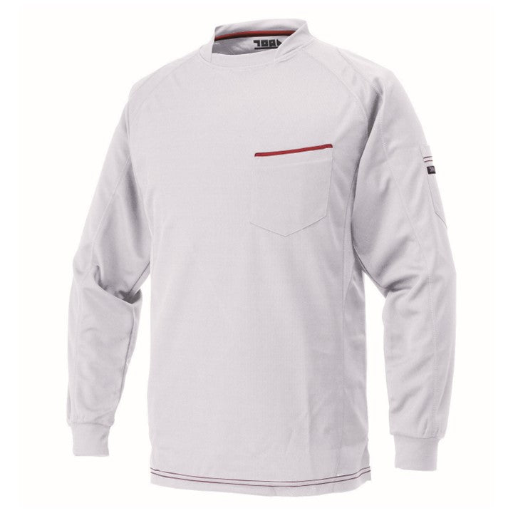 寅壱 5959-617 赤耳長袖クルーネックＴシャツ シロ