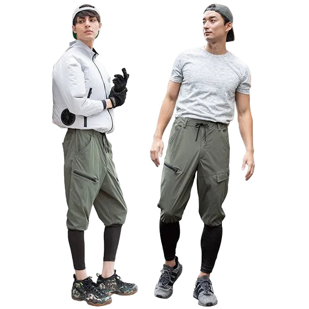 D.GROW DG133 ハイブリッドニッカカーゴパンツ 膝下コンプレッション 軽量性 ゆったりシルエット ストレッチ性