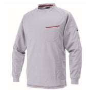 寅壱 5959-617 赤耳長袖クルーネックＴシャツ シルバー